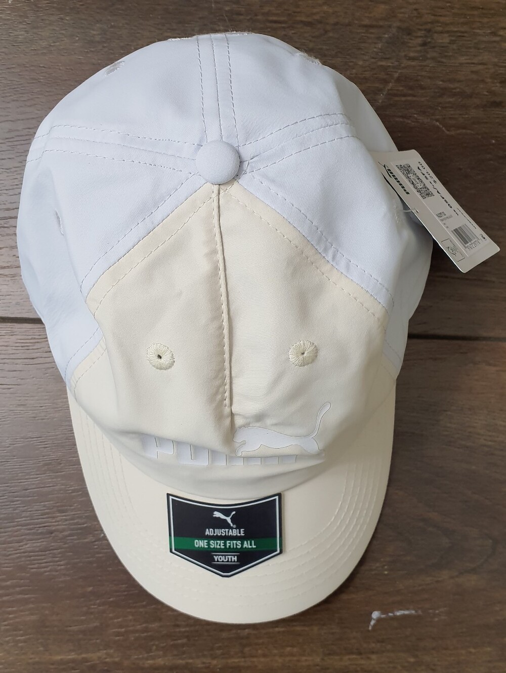 Puma Hat Adjustable One Size Fits All Youth Color Beige NWT